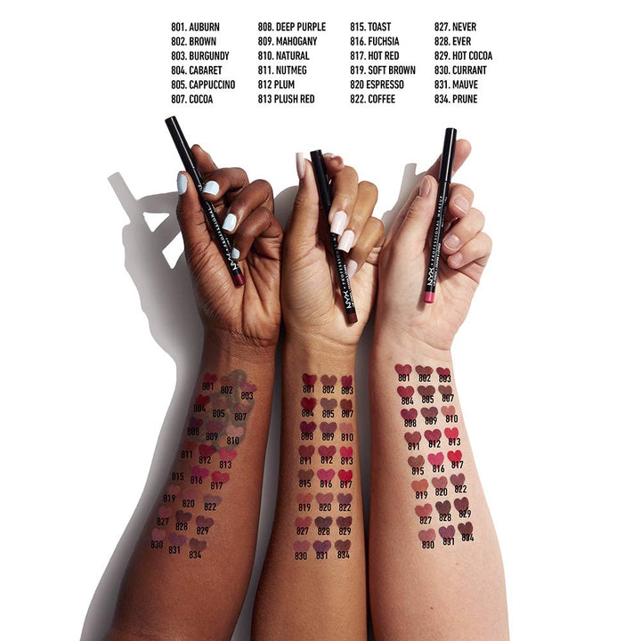 Slim Lip Liner Pencil -Color Espresso - SLP 820