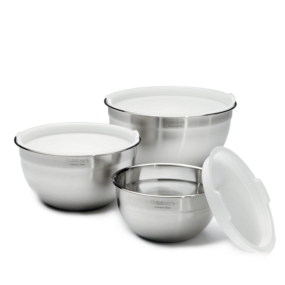 Mixing Bowl Set, Stainless Steel, 3-Piece, CTG-00-SMB
