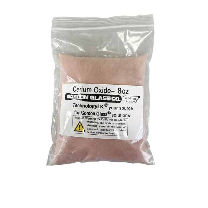 Gordon Glass® Cerium Oxide High Grade Polishing Powder - 8 Oz