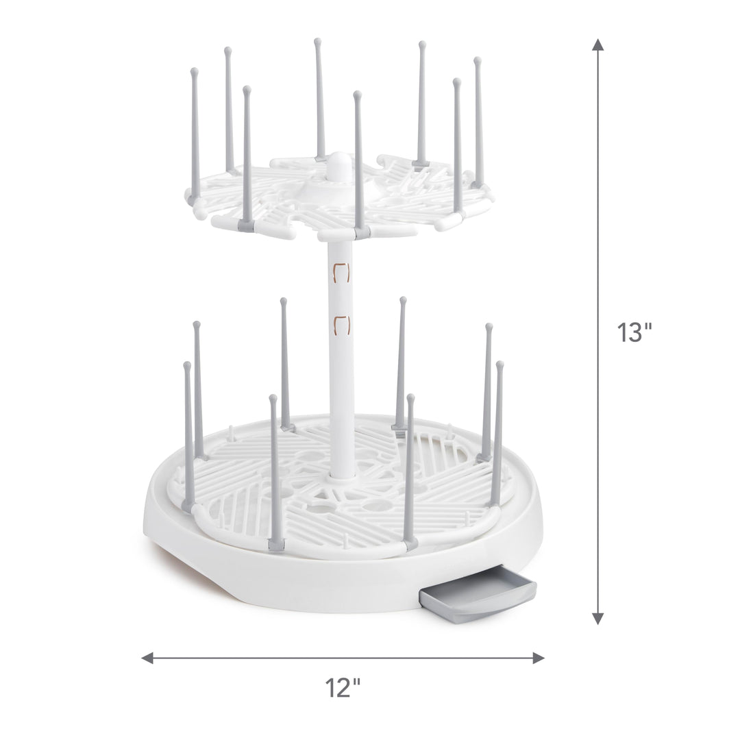 ® High Capacity Drying Rack for Baby Bottles and Accessories, White
