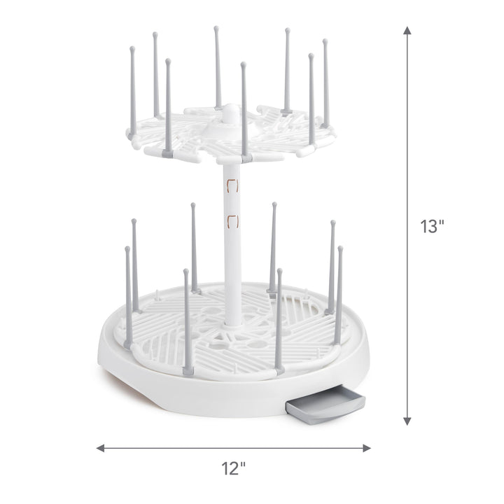 ® High Capacity Drying Rack for Baby Bottles and Accessories, White