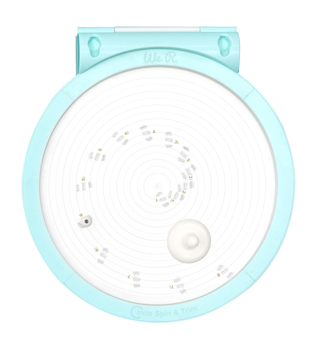 Circle Spin & Trim Tool, Includes Circle Maker Tool & Two Replacement Blades, Rotates 360 Degrees,1 Inch to 8 Inch Circles
