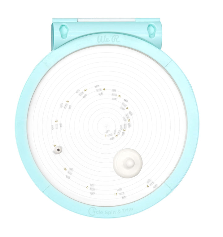 Circle Spin & Trim Tool, Includes Circle Maker Tool & Two Replacement Blades, Rotates 360 Degrees,1 Inch to 8 Inch Circles
