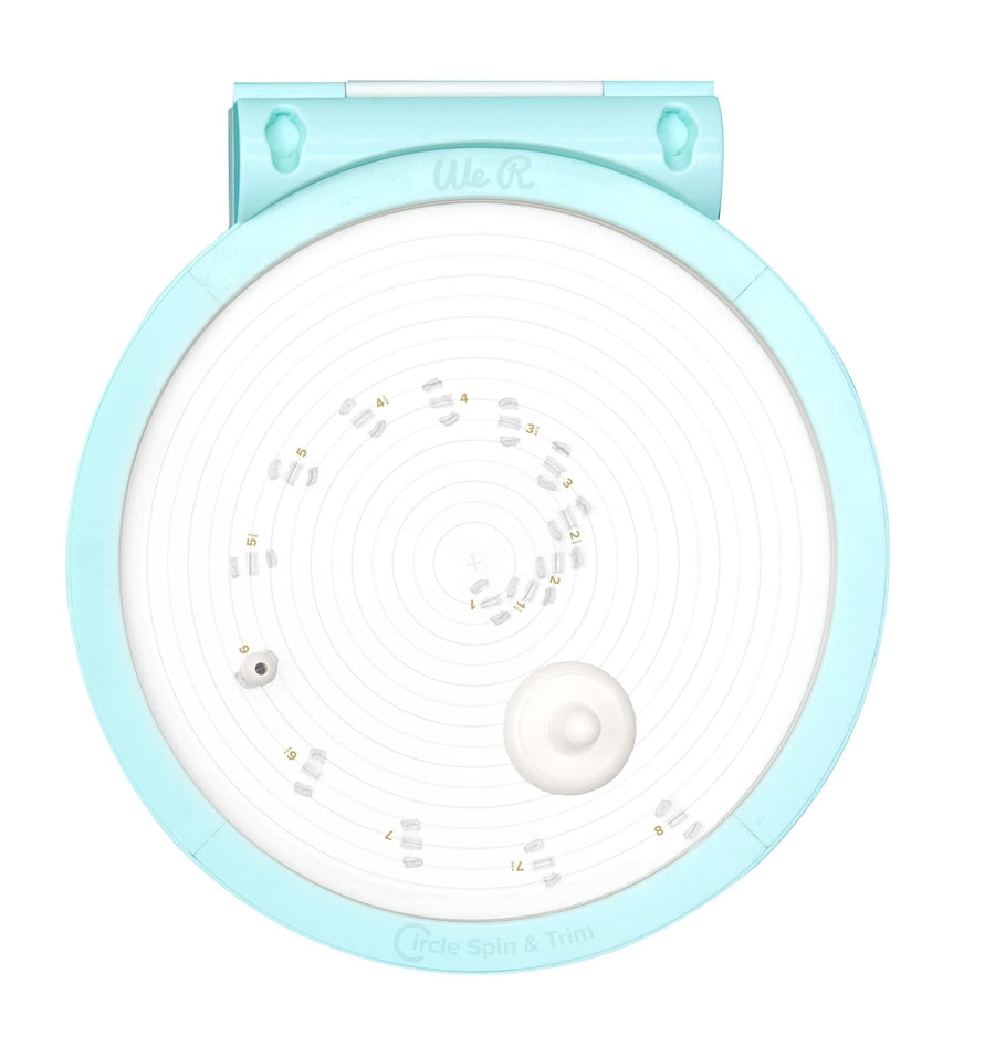 Circle Spin & Trim Tool, Includes Circle Maker Tool & Two Replacement Blades, Rotates 360 Degrees,1 Inch to 8 Inch Circles