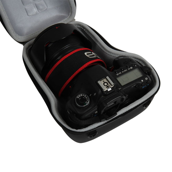 Fits Canon EOS 7D 6D 5D Mark II III IV 5DS R EF 24-105mm f/4 F4 L is USM EF 24-70mm f/2.8L II USM DSLR Lens Kit EVA Hard Storage Carrying Travel Case Cover Bag
