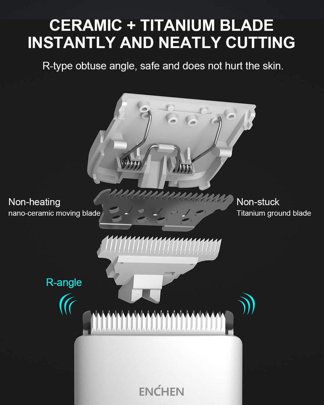 Hair Clippers Professional Cordless Hair Beard Trimmer All-in-one Hair Cutting Kit Electric Barber Clippers Rechargeable Haircut Machine Men Women Baby (White)