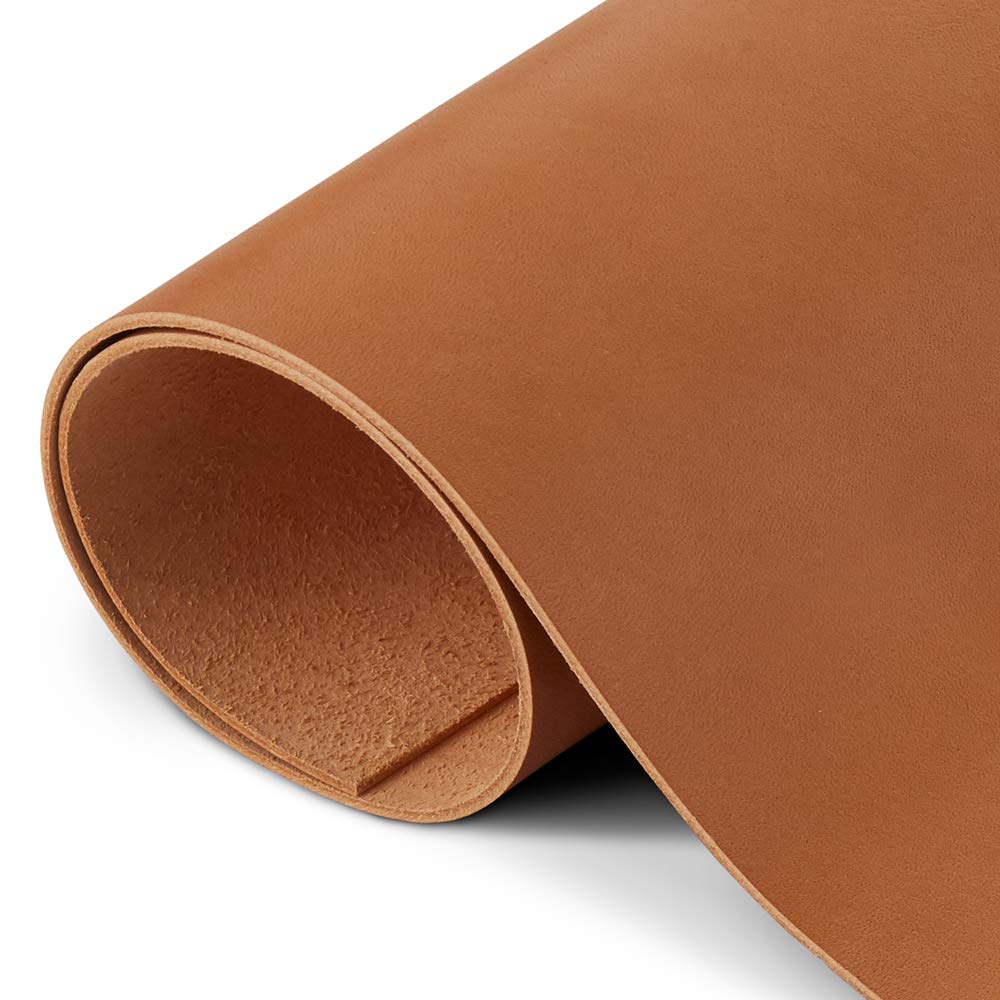 CP 4-5 oz Leather Hide - Vegetable Tanned Tooling Leather - Cowhide Leather Sheet 1.6-2.0mm (5 x 12)