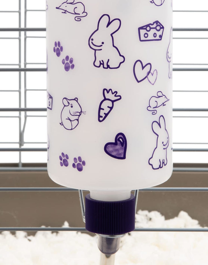 32oz Weather Resistant Water Bottles with Heavy Duty Mount for Rabbits and Ferrets (Rabbits)