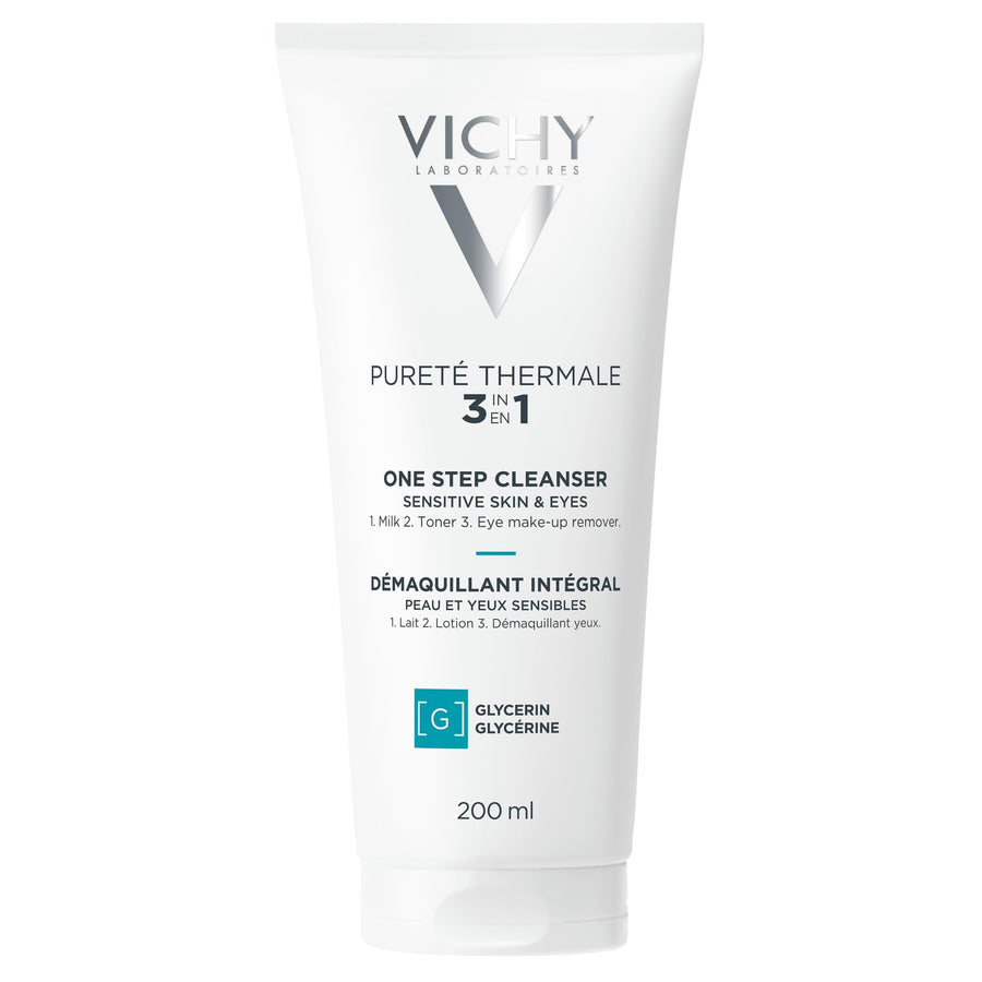 Pureté Thermale One Step Cleanser | Face Wash + Toner + Makeup Remover | No Rinse Required | Gentle Eye Makeup Remover | Suitable For Sensitive Skin & Contact Lenses | Non-Oily | Alcohol Free