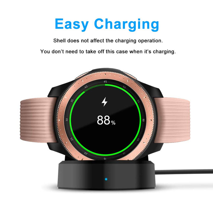 TPU Slim Case for Samsung Galaxy Watch 46mm, Shock-Proof and Protective Bumper Shell