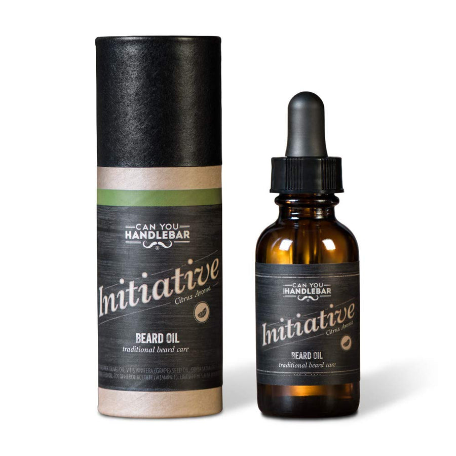 Beard Oil for Men, Natural Beard Care Conditioner Moisturizer Softener Grooming Product, Citrus Bergamot and Lavender Scent, 1oz Dropper Bottle