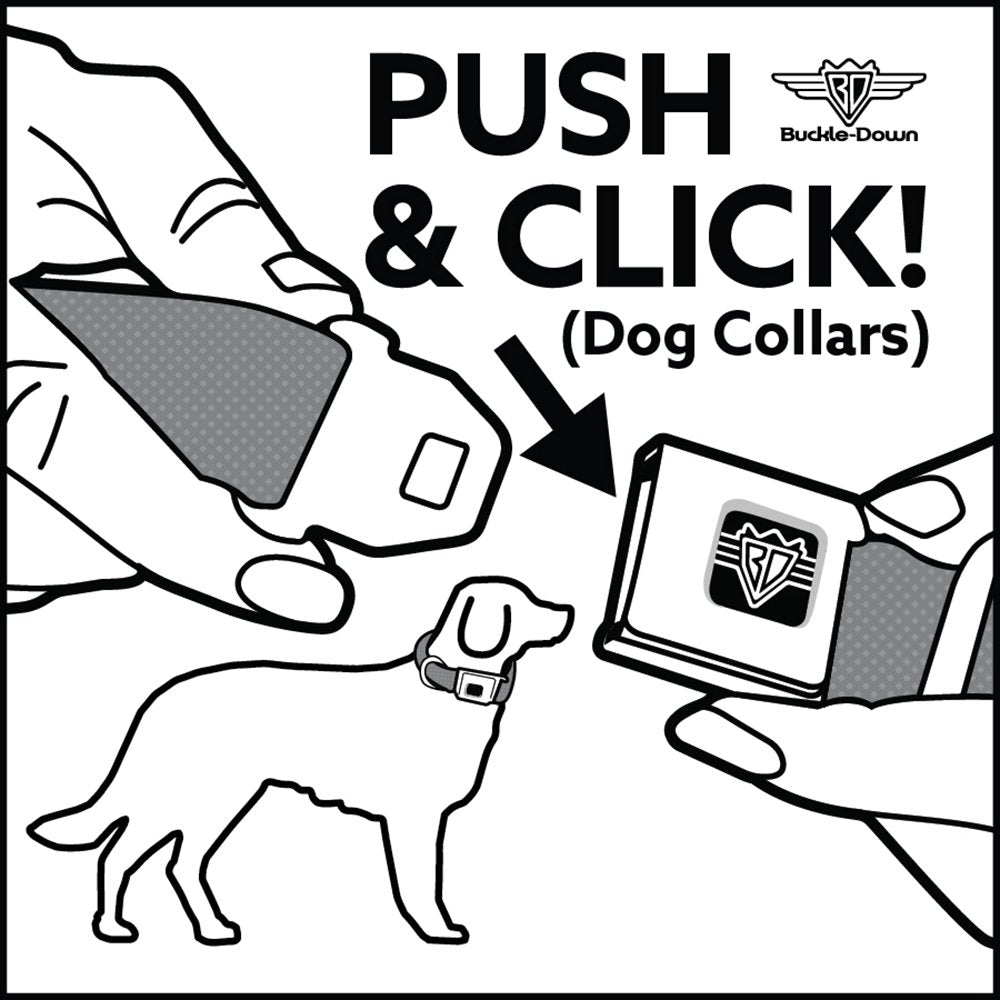 Seatbelt Buckle Dog Collar - LOKI in Action Black/Gray/Yellow/Green - 1 Wide - Fits 11-17 Neck - Medium