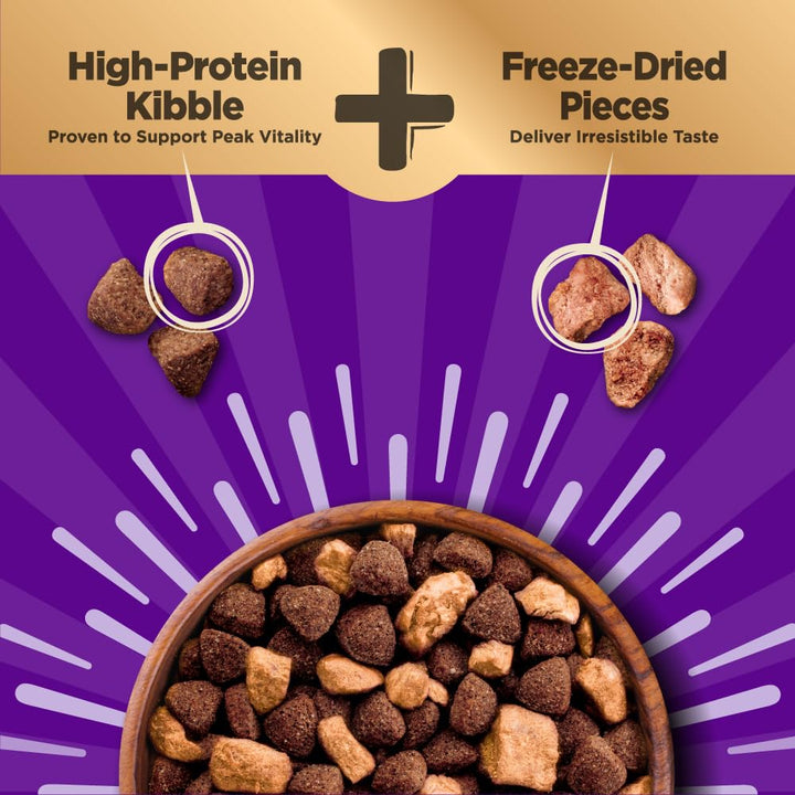 CORE+ (Formerly RawRev) Dry Dog Food with Freeze Dried Pieces, Grain Free, High Protein, Natural, Original Turkey & Chicken Recipe, (20-Pound Bag)