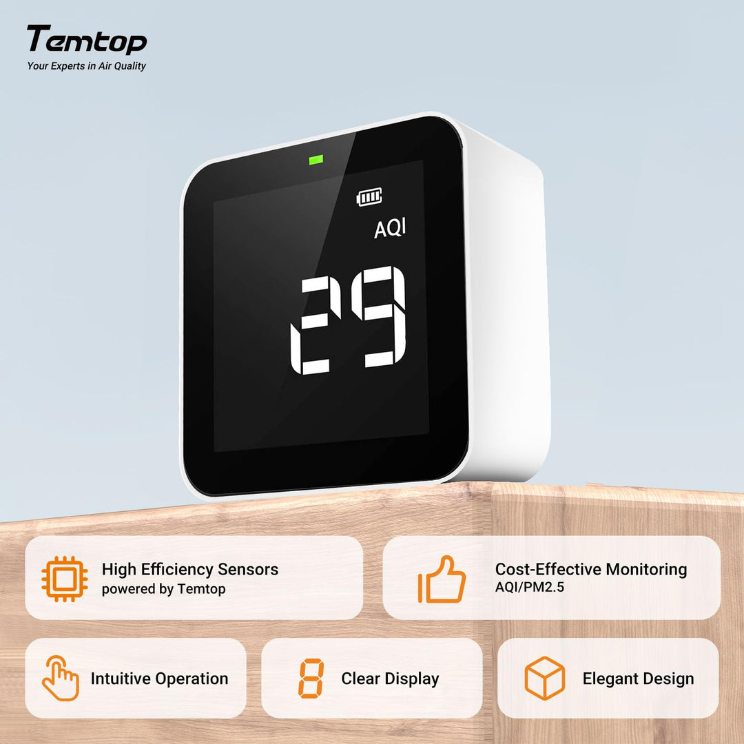 Indoor Air Quality Meters PM2.5 AQI Air Quality Monitor Home Air Testing Kit, P10