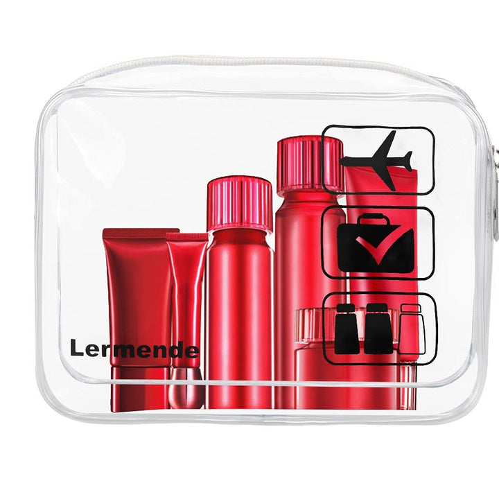 3pcs TSA Approved Toiletry Bag For Women, Travel Toiletry Bag for Men, Airport Carry On Small Clear Toiletry Bag Cosmetic bag For Travel Toiletries - Clear