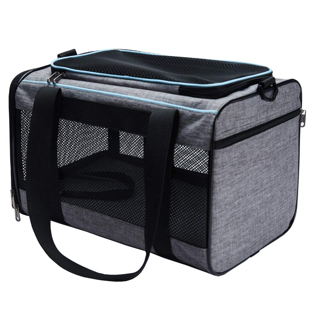 17.5x11x11 Inches Cat, Dog Carrier for Pets Up to 16 Lbs, Soft-Sided Cat Bag Animal Carriers Travel Puppy Carry As a Toy of Fabric Pet Home