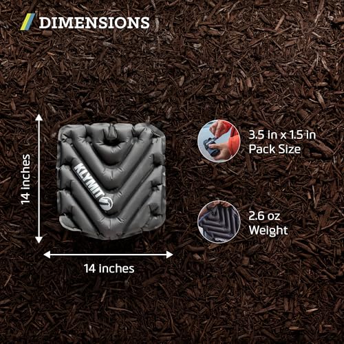 V Seat, Lightweight Inflatable Travel Cushion, Best for Camping, Bleachers, or Glassing Pad , Gray