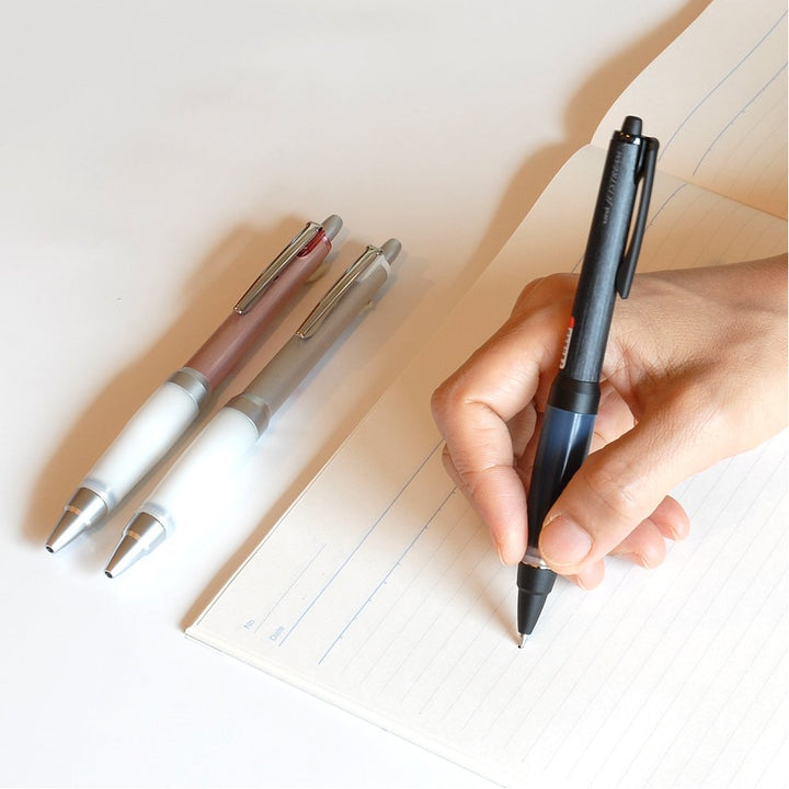 Uni Alpha-Gel Jetstream 0.7 mm Ball Point Pen, Black Body, Black Ink (SXN1000071P24)