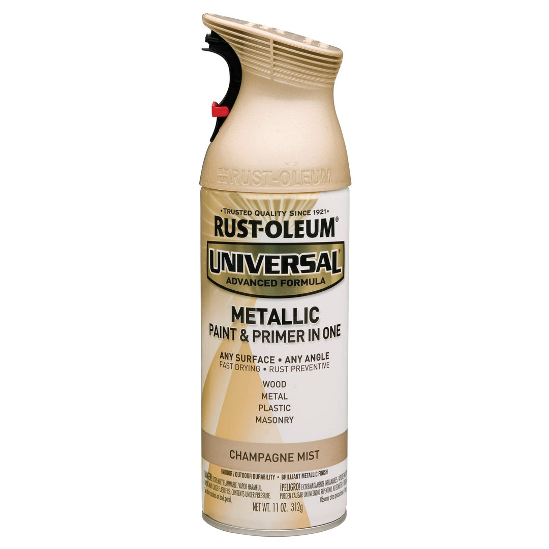 261415 Universal All Surface Metallic Mist Spray Paint, 11 oz, Champagne Mist