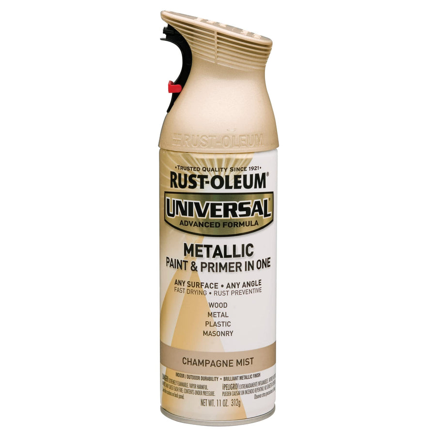 261415 Universal All Surface Metallic Mist Spray Paint, 11 oz, Champagne Mist