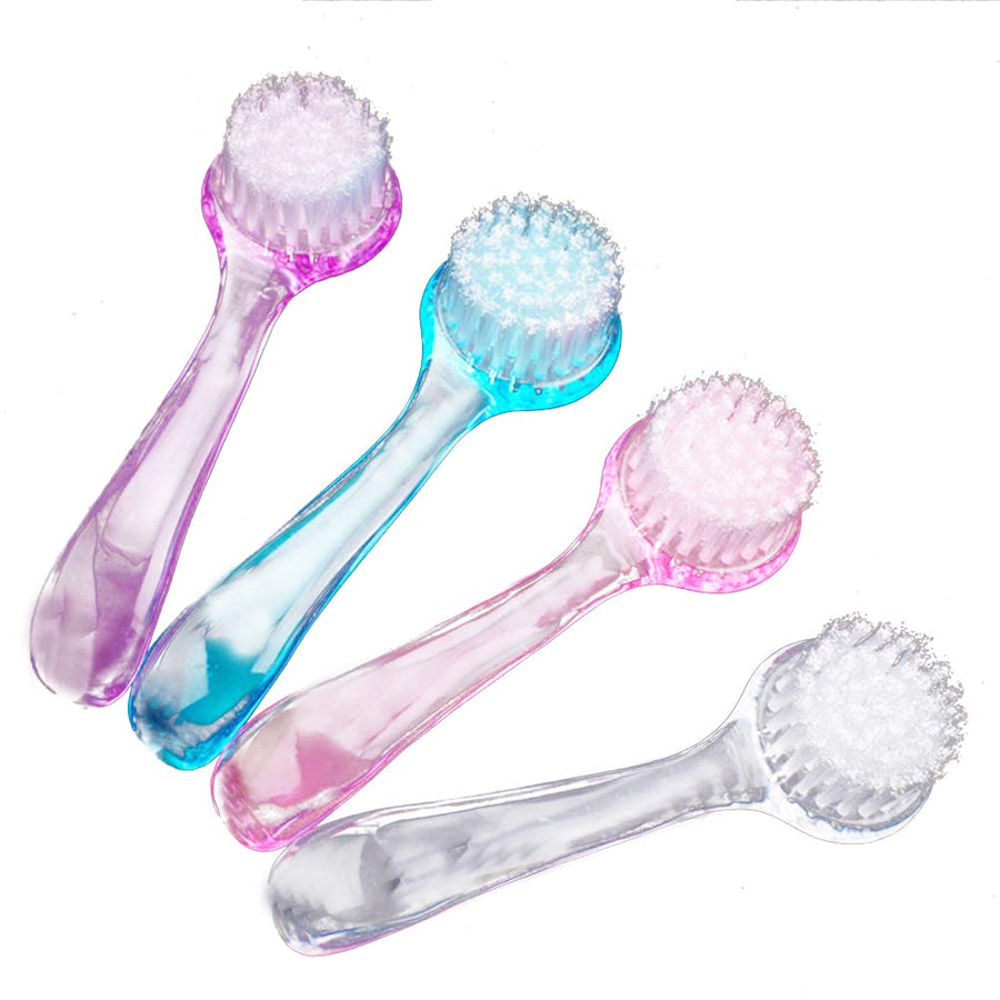 4PCS Face Cleaning Brush with Cap Pore Scrub Facial Exfoliator Cleaner