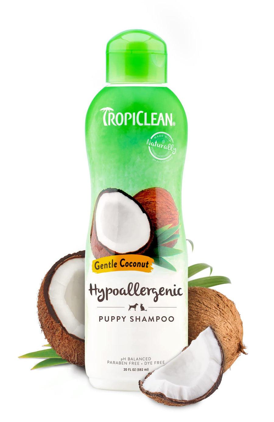 Gentle Puppy Shampoo, Dog Shampoo for Allergies & Sensitive Skin, Made in USA, Gentle Coconut Scent, Safe for Cats & Kittens, 20oz