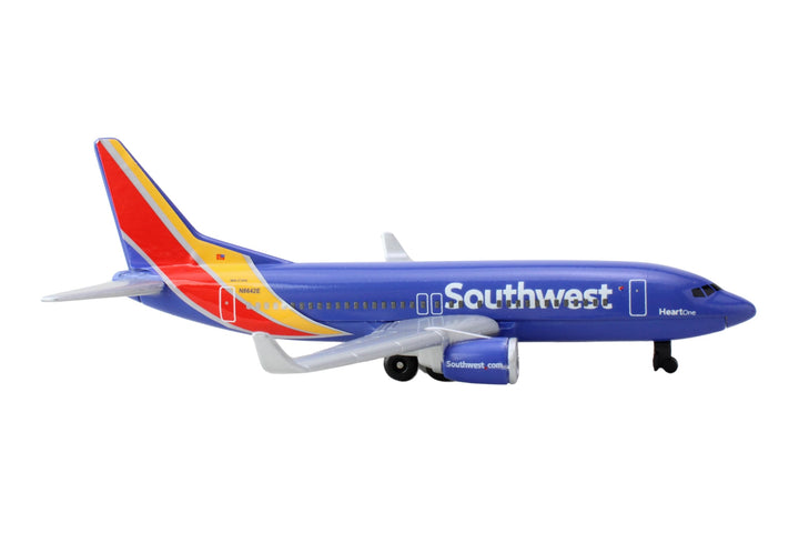 Southwest Airlines Airport Playset with Die-Cast Metal Model Airplane with Plastic Parts, Cars and Transportation Toys for Kids Ages 3+