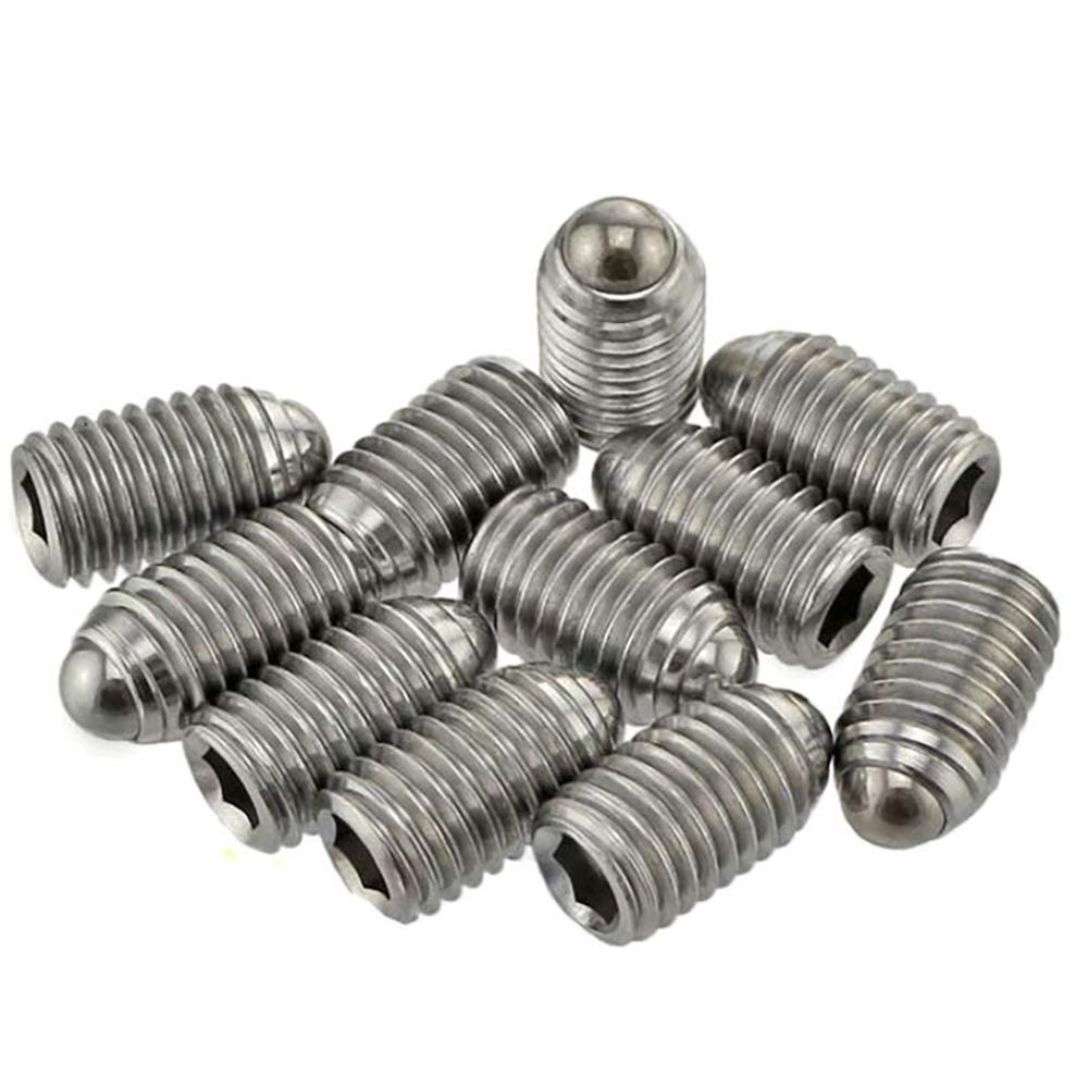 M4 x 16mm Stainless Steel Hex Socket Spring Ball Point Grub Screws 20pcs