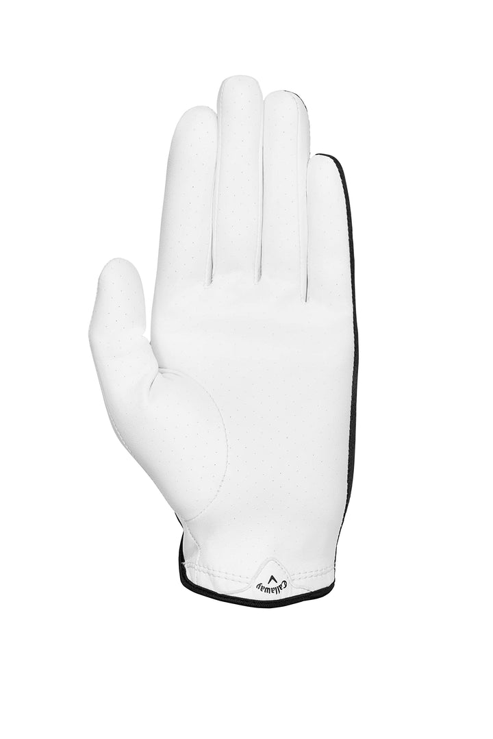 Golf X Spann Glove (Worn on Left Hand, Standard, Medium/Large, White/Black)