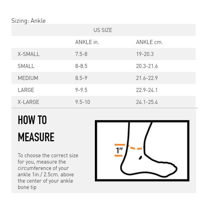 Ankle Stabilizer with Flexible Support Stays (Black, Small)