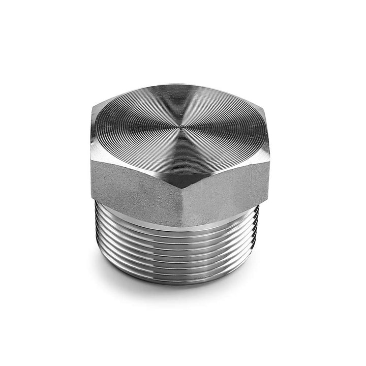 304 Stainless Steel 1/8 NPT Male Outer Hex Thread Socket Pipe Plug Fitting (Pack of 4)