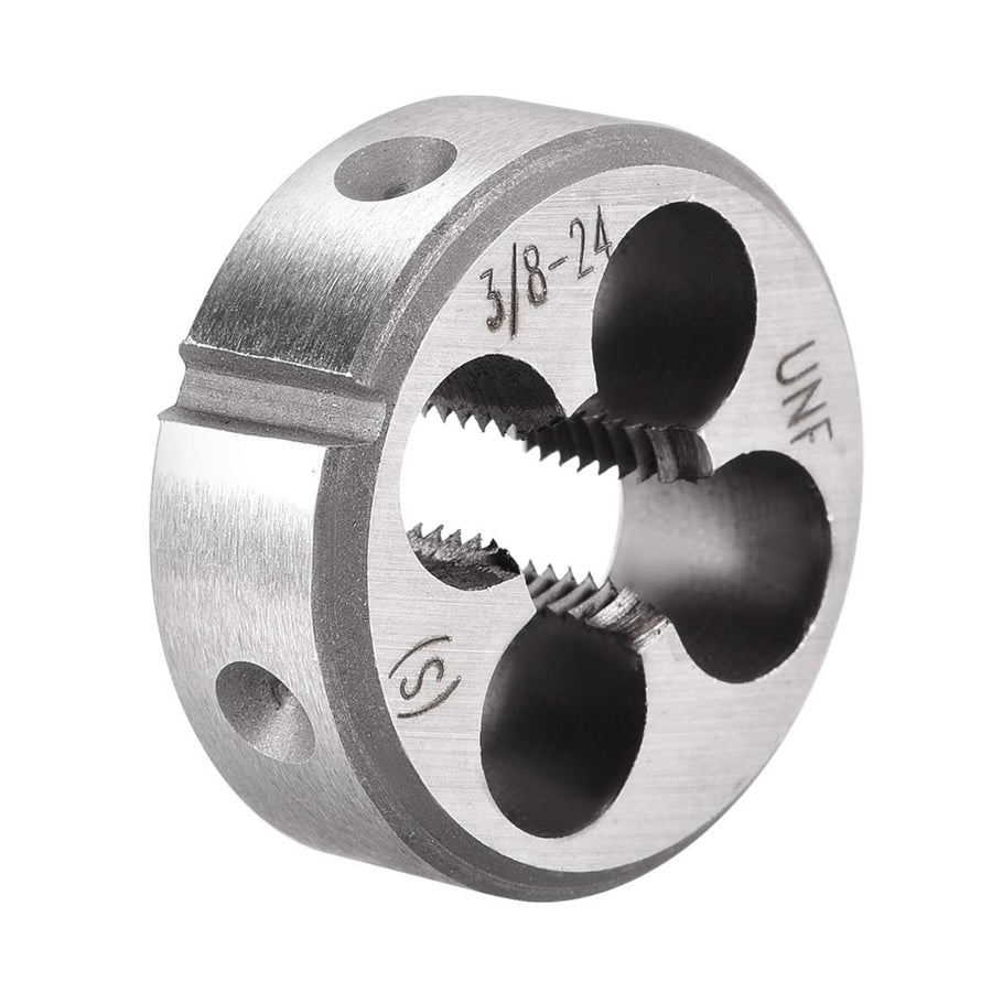 3/8-24 UNF Round Die, Machine Thread Right Hand Threading Die, Alloy Tool Steel Screw Thread Cutting Die