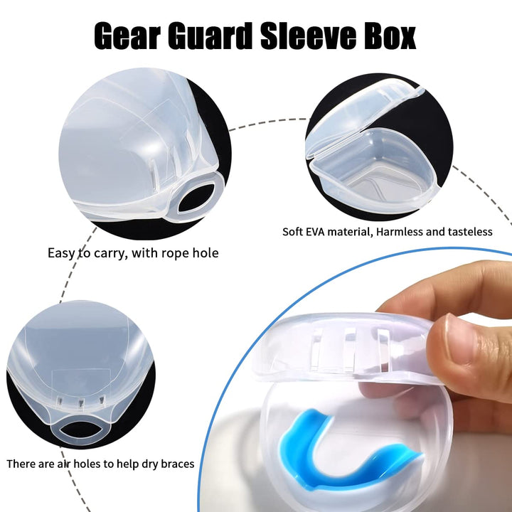 Sports Mouth Guard for Kids and Youth,2 Pcs Boys Girls Mouthguard with Case (BPA Free) for Boxing Football Hockey Karate Rugby