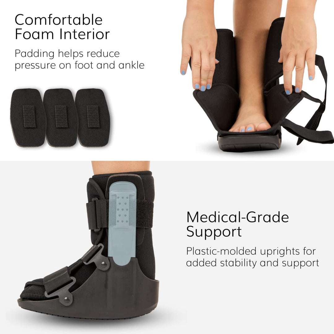 XL : Short Broken Toe Walker Boot | Protects Your Foot & Ankle During Fracture Recovery, Healing After Surgery or Injuries - XL