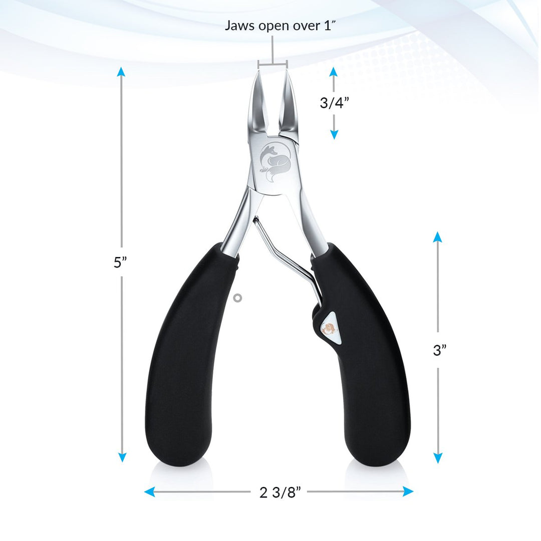 Heavy Duty Nail Clippers for Thick Nails - Best Professional Toenail Clippers for Men Women Seniors - Large Medical Grade Podiatrist Nail Nippers Toe Clipper for Ingrown Nails