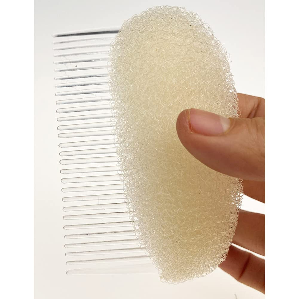 2PCS Women Lady Girls Soft Sponge Foam Hair Base Inserts Bump Up Hair Pads Stick Bun Maker Hair Styling Clip Hair Comb Braid Tool Hair Styling Accessories Brown: Brown