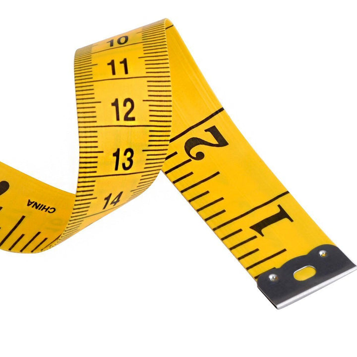 Akak Store 300cm /120 Inch Double-scale Soft Tape Measuring Weight Loss Medical Body Measurement Sewing Tailor Cloth Ruler Dressmaker Flexible Ruler Heavy Stuy Tape Measureï¼Ë†3 m/10 feet,Yellowï¼â€°