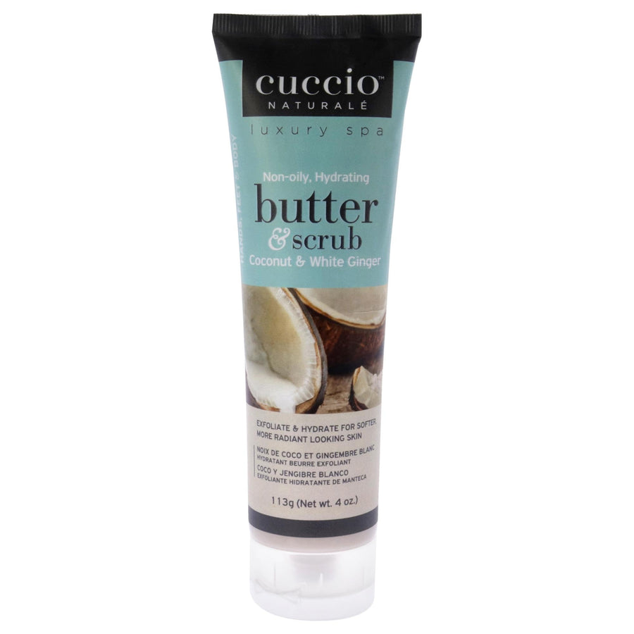 Cuccio Coconut & White Ginger Butter & Scrub 4 oz.