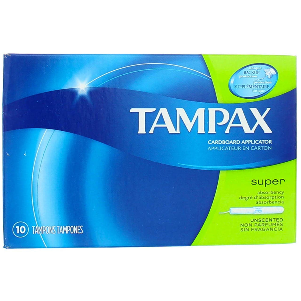 Super Tampons with Flushable Cardboard Applicator-10 ct