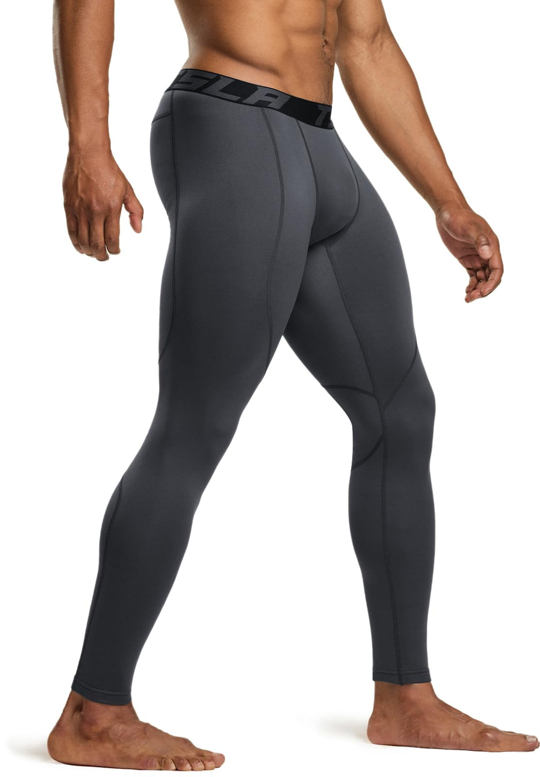 Men's Thermal Compression Pants, Athletic Sports Leggings & Running Tights, Wintergear Base Layer Bottoms, Heatlock Dim Charcoal, XX-Large
