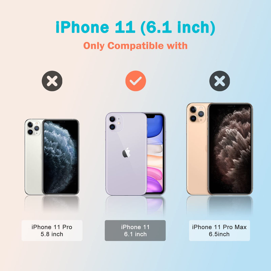 Designed for iPhone 11 Case 6.1-inch, Not Easy Yellowing Shockproof Protective Phone Case for iPhone 11, Heavy Duty Bumper Shell Anti-Scratch Cover Clear