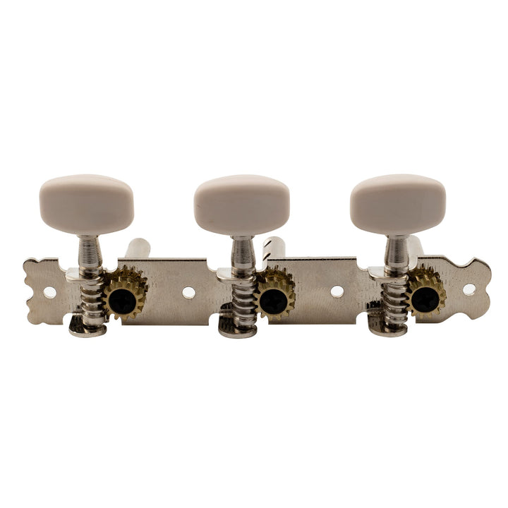 3+3 Short Acoustic Guitar Tuning PegsKeys Machine Heads Tuners Set for Folk Guitar,Nickel