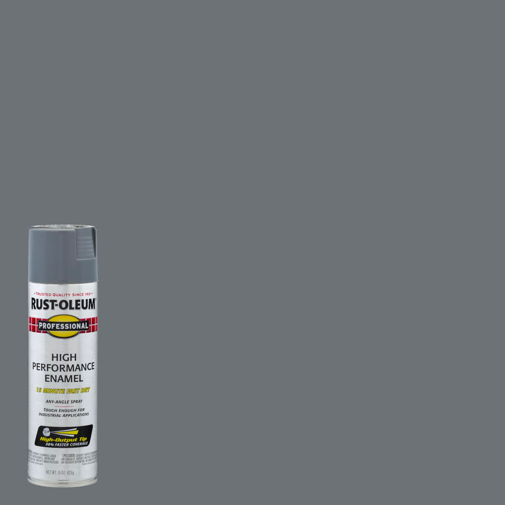 7587838 Professional High Performance Enamel Spray Paint, 15 oz, Dark Machine Gray