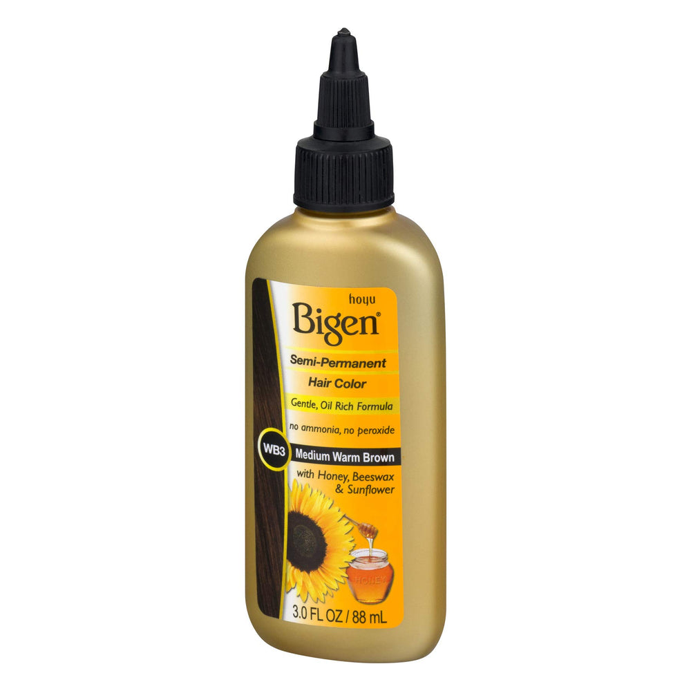Semi Permanent Hair Color, Medium Warm Brown, 3.0 Ounce (BSPWB3)