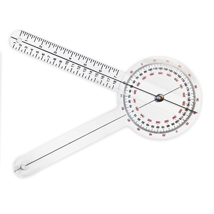 12 Inch Plastic Goniometer 360 Degree ISOM