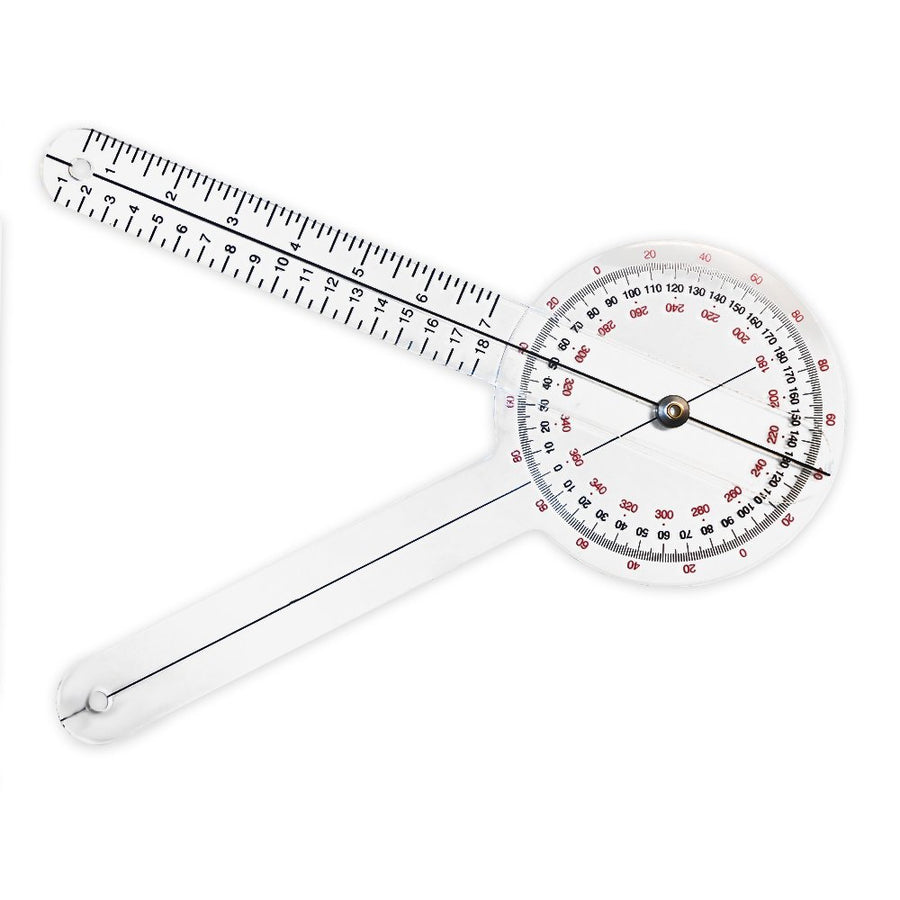 12 Inch Plastic Goniometer 360 Degree ISOM