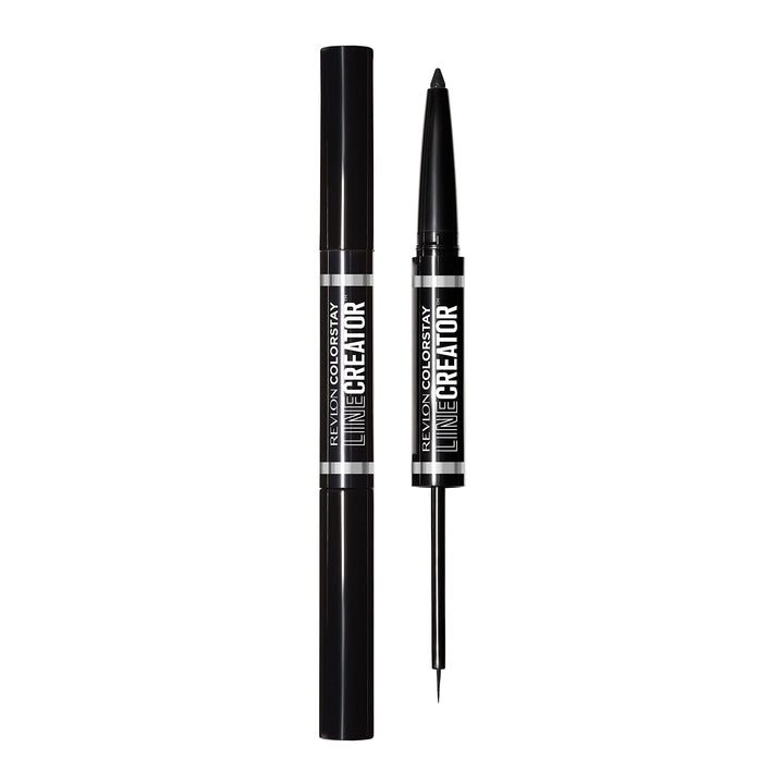 Liquid Eyeliner & Smoky Kohl Pencil, ColorStay Line Creator Eye Makeup, Waterproof & Transferproof, Blackout, 0.004 oz