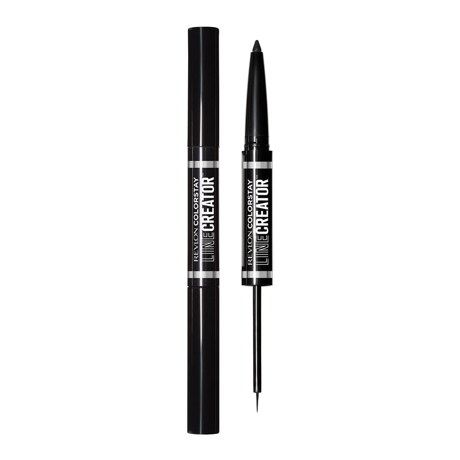 Liquid Eyeliner & Smoky Kohl Pencil, ColorStay Line Creator Eye Makeup, Waterproof & Transferproof, Blackout, 0.004 oz