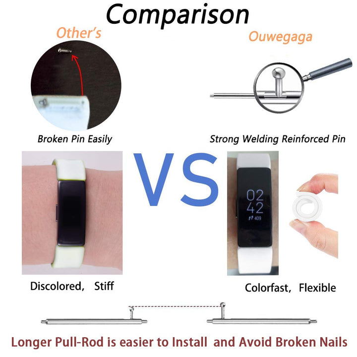 Compatible for Fitbit Inspire 2 Bands for Men Women and Fitbit Inspire HR Bands Black Large