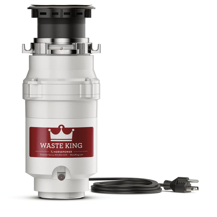 1/3 HP Garbage Disposal with Power Cord, Compact Food Waste Disposer for Under Kitchen Sink, L-111
